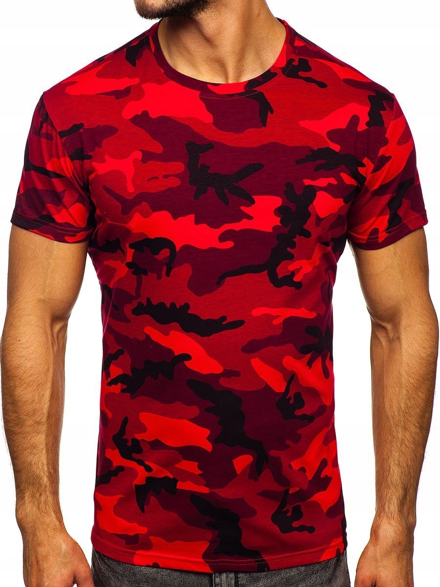 

T-shirt Męski Koszulka Czerwona S807 Denley_m