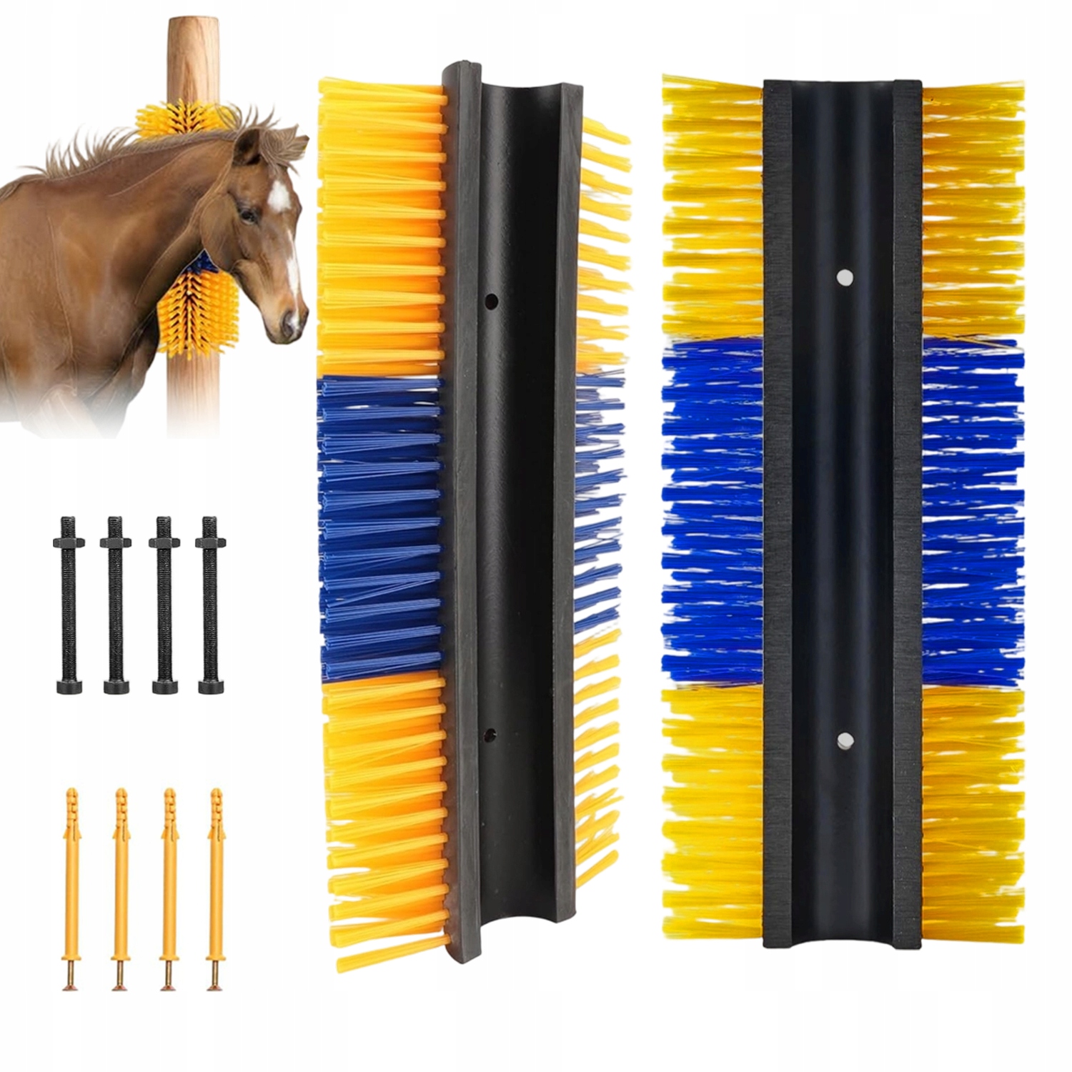 Kartáč Na Škrábání Hospodářských Zvířat 2 Kusy Pro Koně Krav Prasat