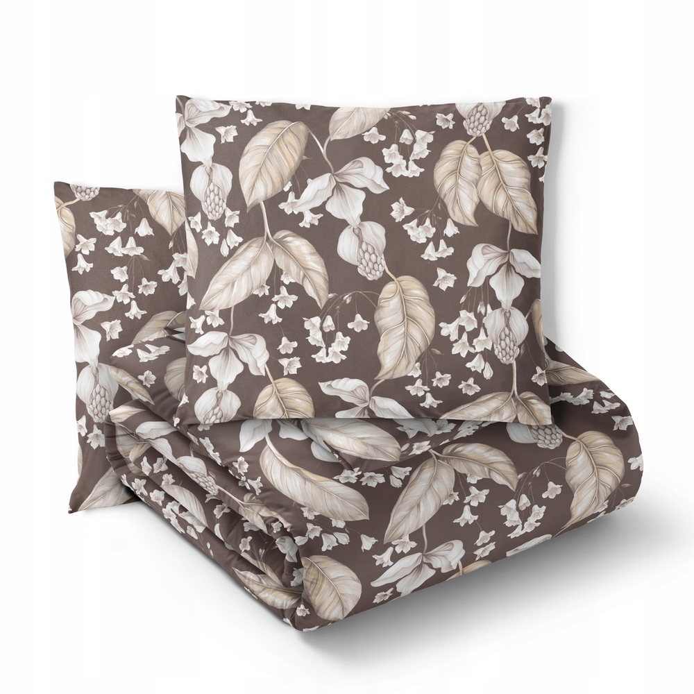 Sada Povlečení 160x200 2x 70x80, 100% Bavlna, 140 g/m2, vzor: Puový květ