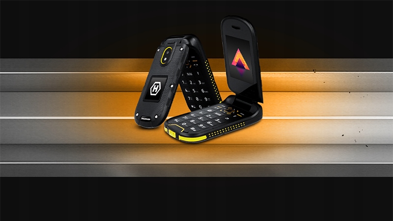 Hammer BOW LTE (4G) Odporny telefon z klapką radio latarka +STACJA System operacyjny Pozostałe