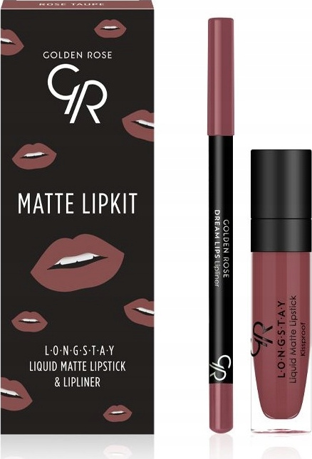 

Golden Rose Matte Zestaw Pomadka konturówka Rose T