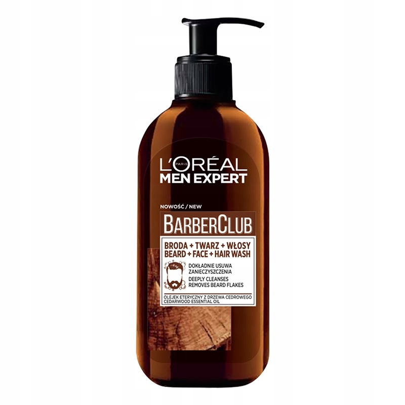 

Loreal żel do mycia brody twarzy i włosów 200ml