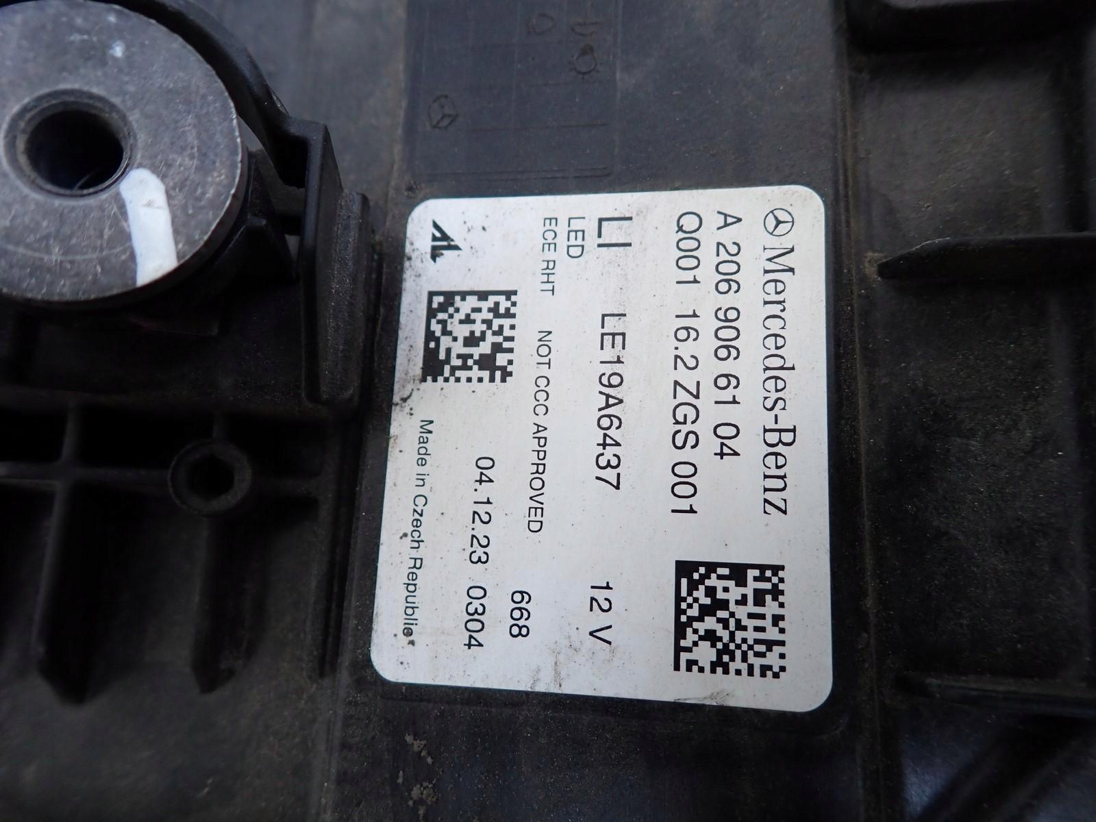 light left FULL LED HIGH PERFORMANCE MERCEDES C class 206 2021- A2069066104