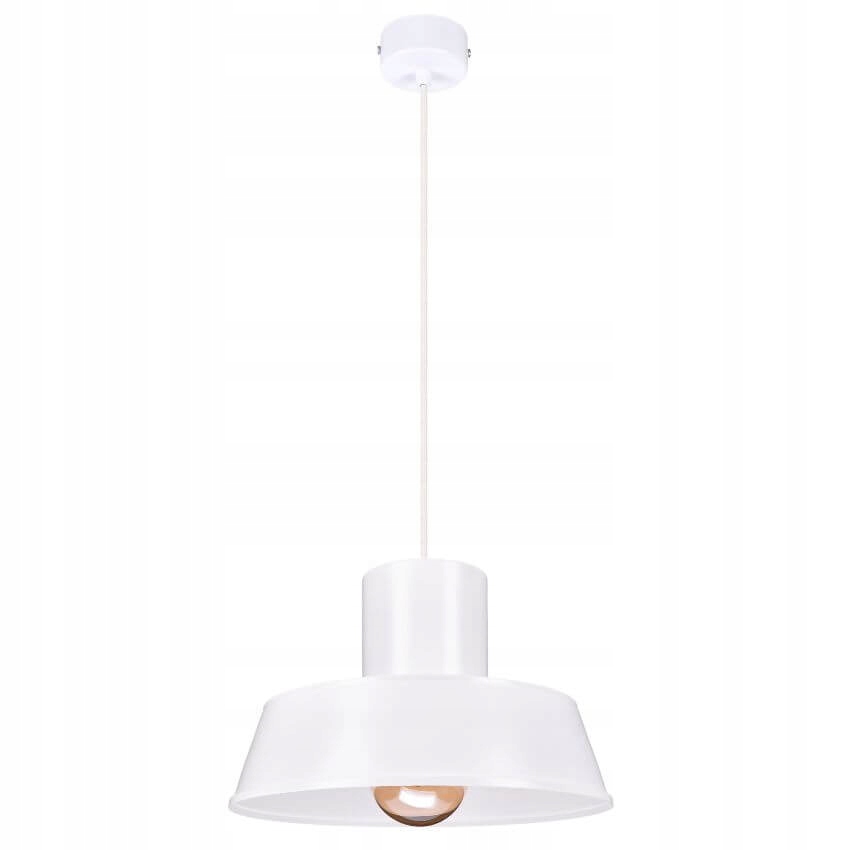 Polly 1 Závěsná lampa Industriální, kovová, bílá 1xE27