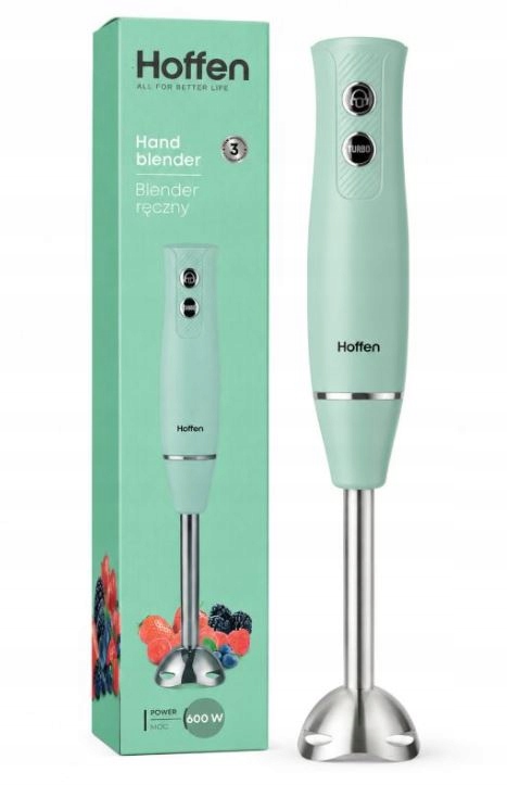 Blender ręczny Hoffen 5903151097514 600 W zielony - kod kreskowy EAN 5903151097514
