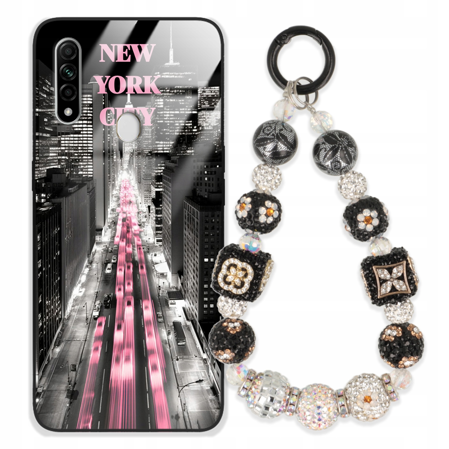 Puzdro Na Oppo A31 Case Glass Kľúčenka Elegantné Prémiový Dizajn Puzdra