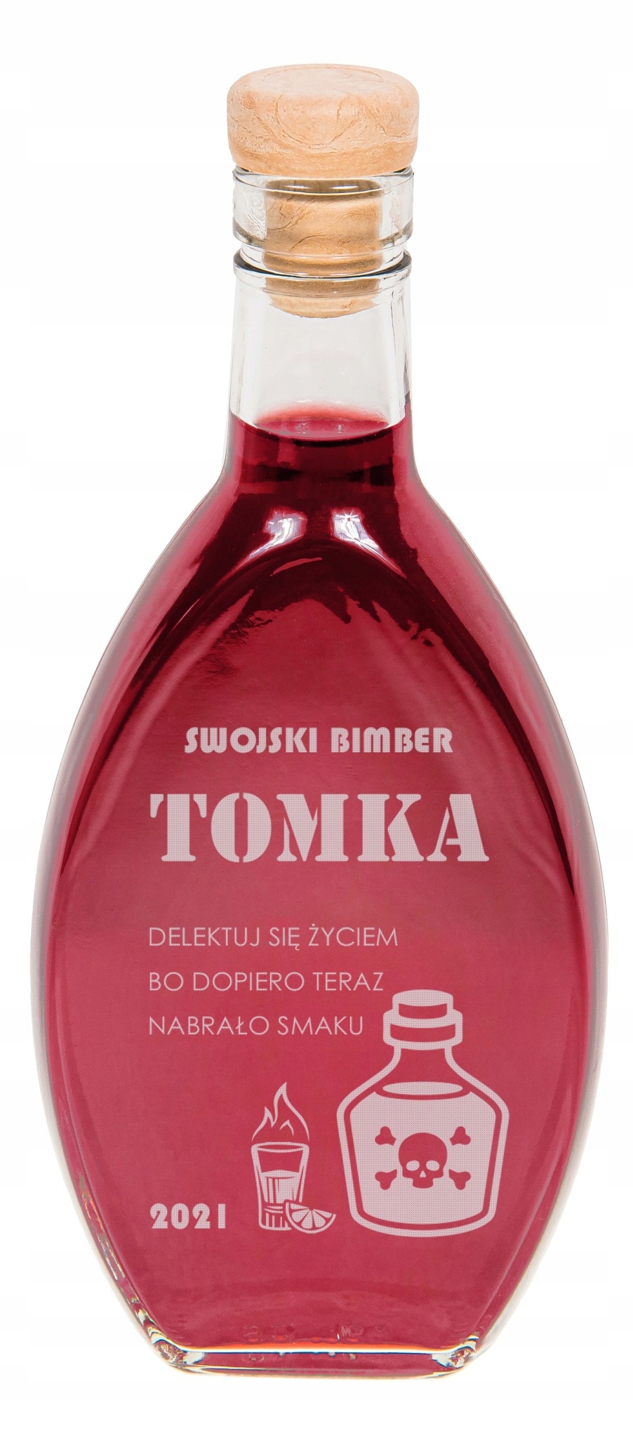 

Butelka na Nalewkę wino Urodziny Grawer