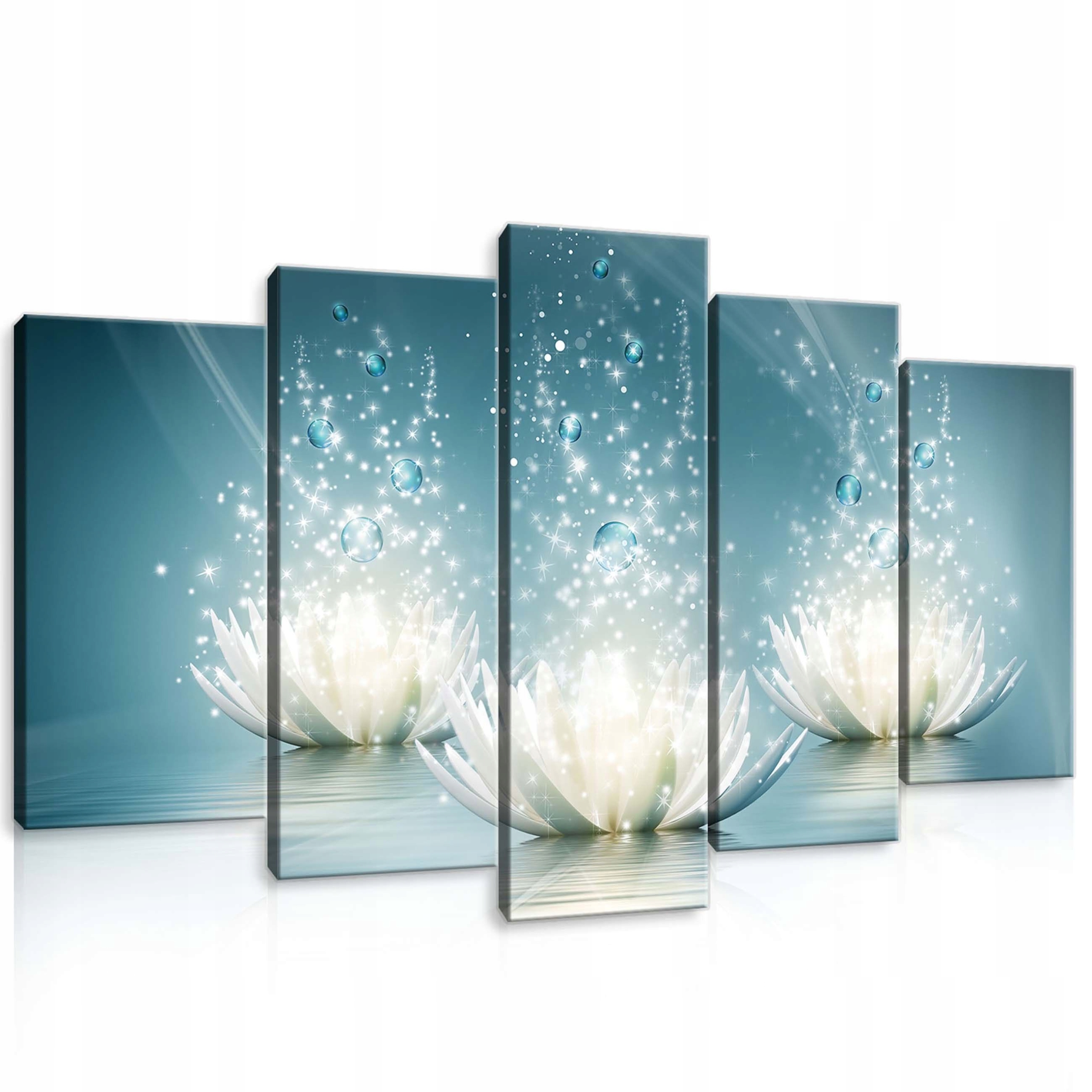 Obraz 100x60 Lotos lotosový květ voda klid harmonie světlo záře čistota