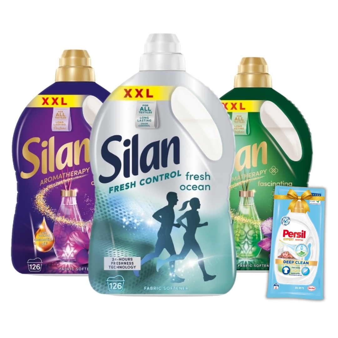 Levně tekutá aviváž Silan Aromatherapy 2,772 l x 3 Dárek