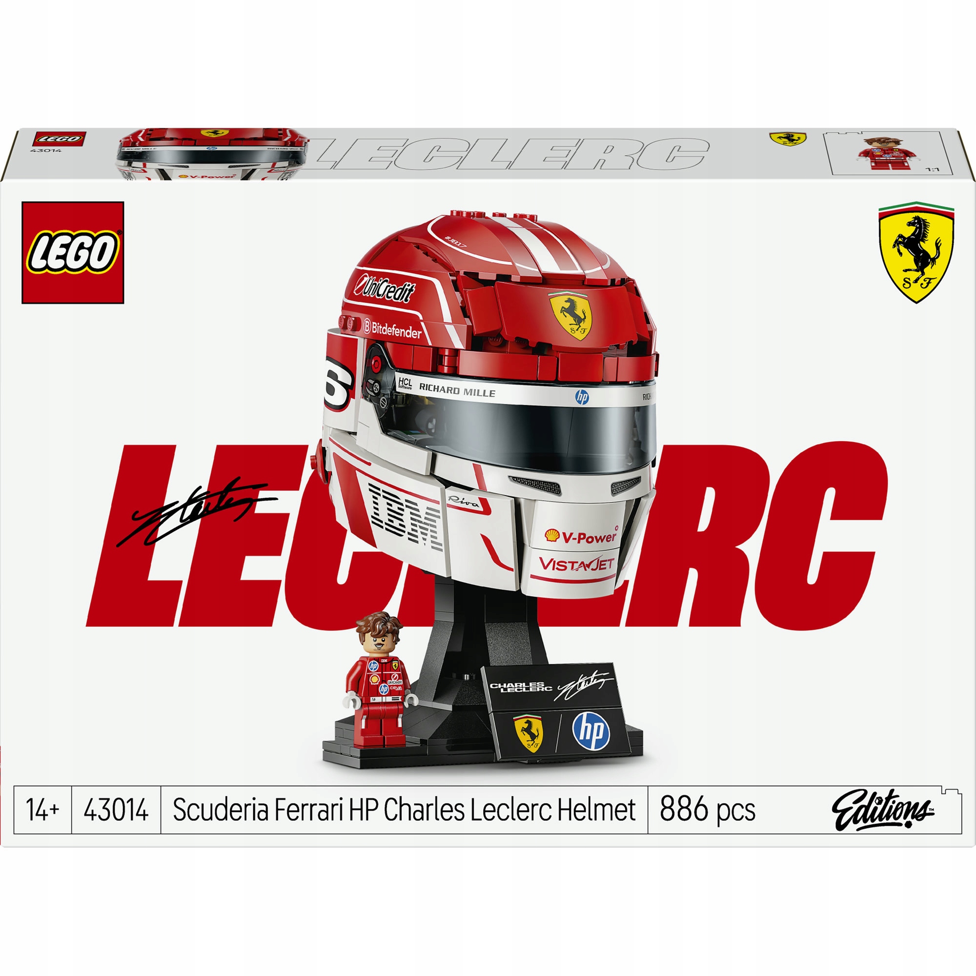LEGO Editions 43014 Kask Charles Leclerc Scuderia Ferrari HP