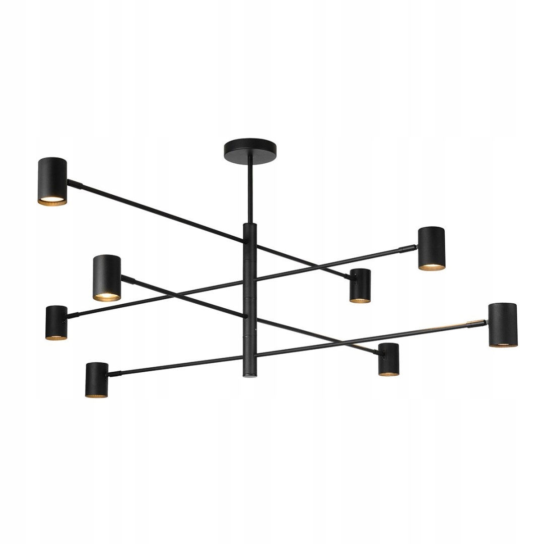 Lampa wisząca Snow 8 czarna 8xGU10 Light Prestige