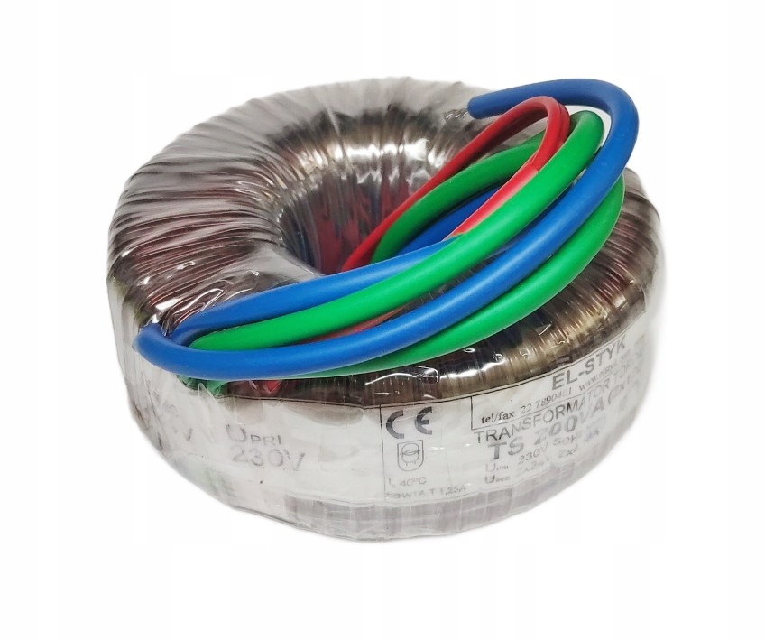Toroidní transformátor 230V – Ts 200VA 2x24V 2x4.16A (symetrický)