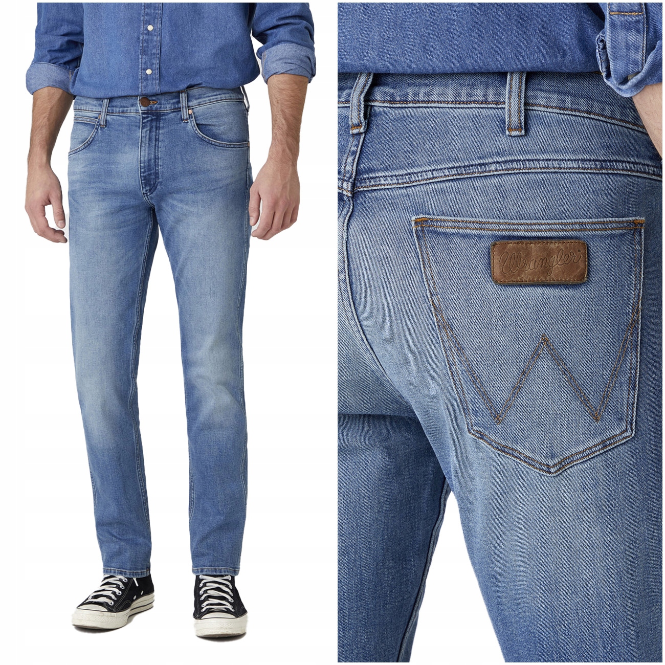 

Wrangler Greensboro Męskie Spodnie Jeans W33 L32
