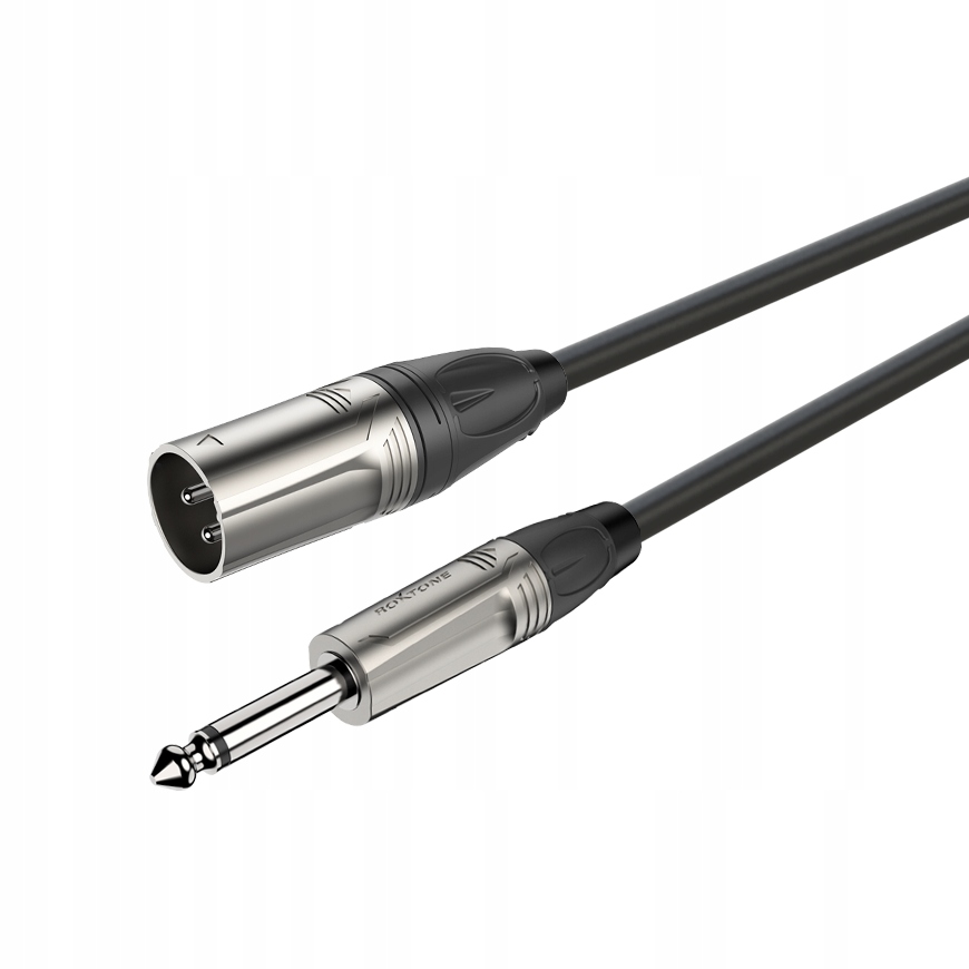 Roxtone kabel audio 5m Jack 6.3mm Mono, XLR 3-pin