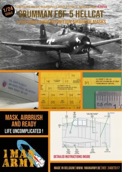 Grumman F6F-5 Hellcat Masky (Airfix) 1:24 1 Man Army 24DET017