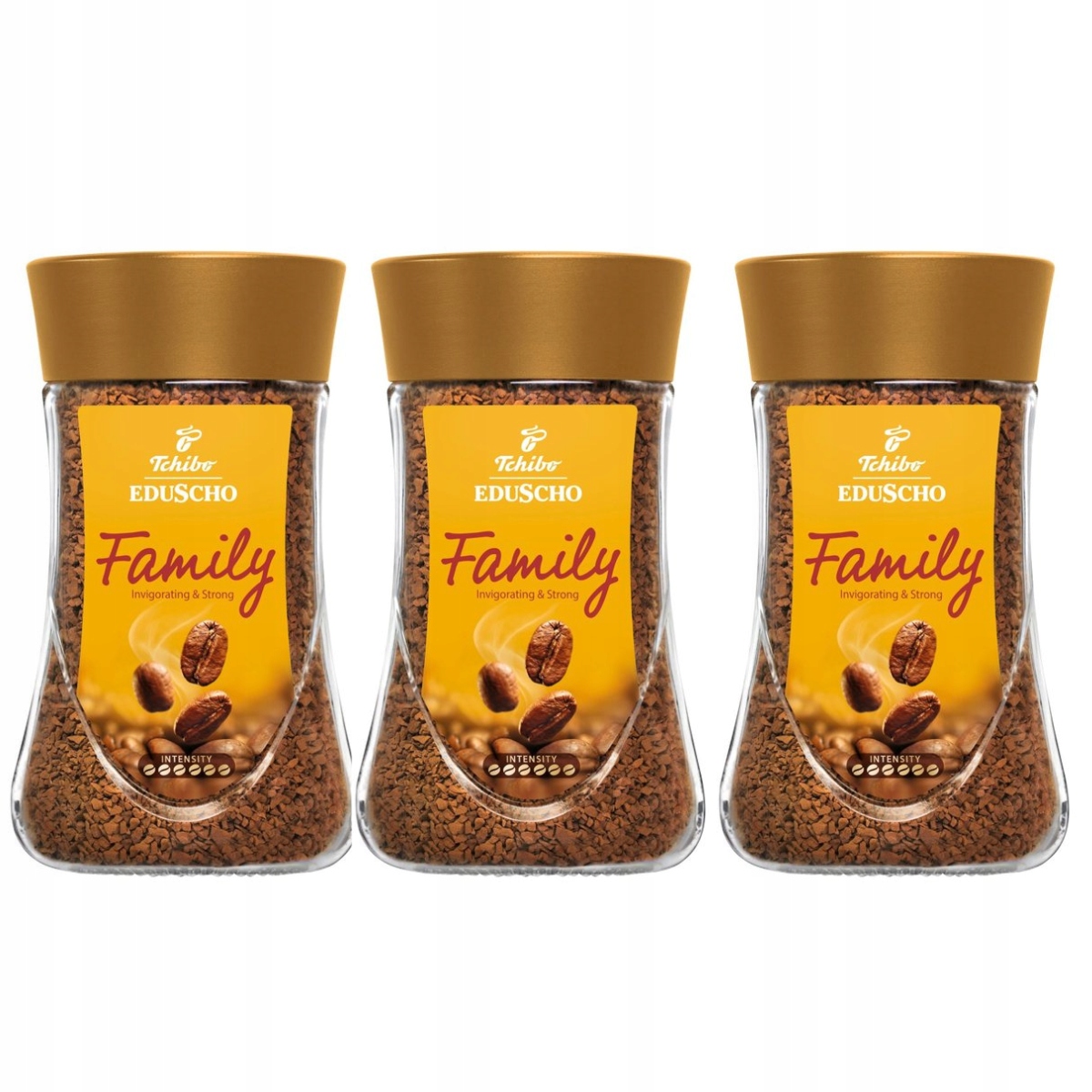 Levně Káva Rozpustná Tchibo Eduscho Family 3 kusy 100% Robusta