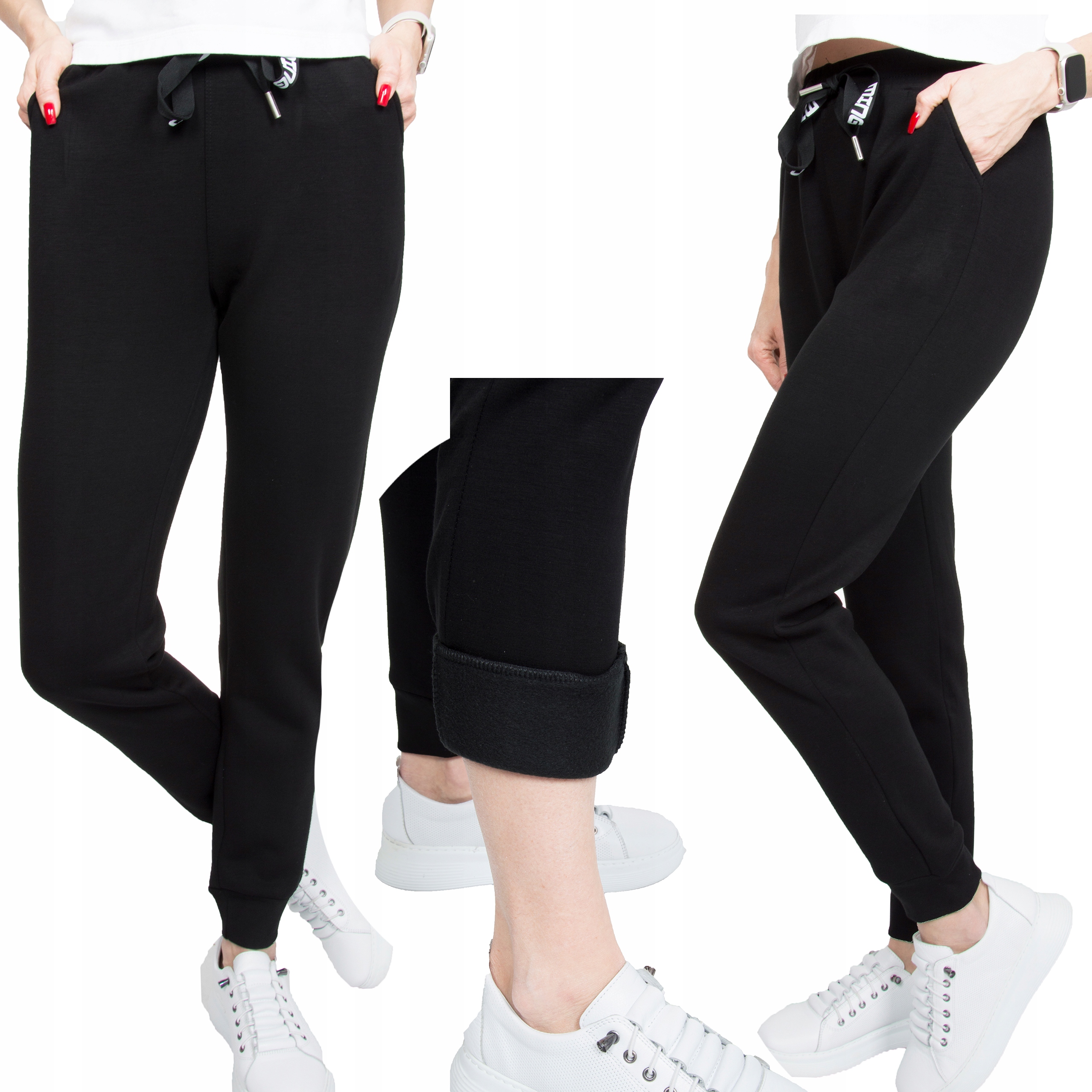 M355 OCIEPLANE DAMSKIE SPODNIE DRESOWE wysoki stan XXL/3XL