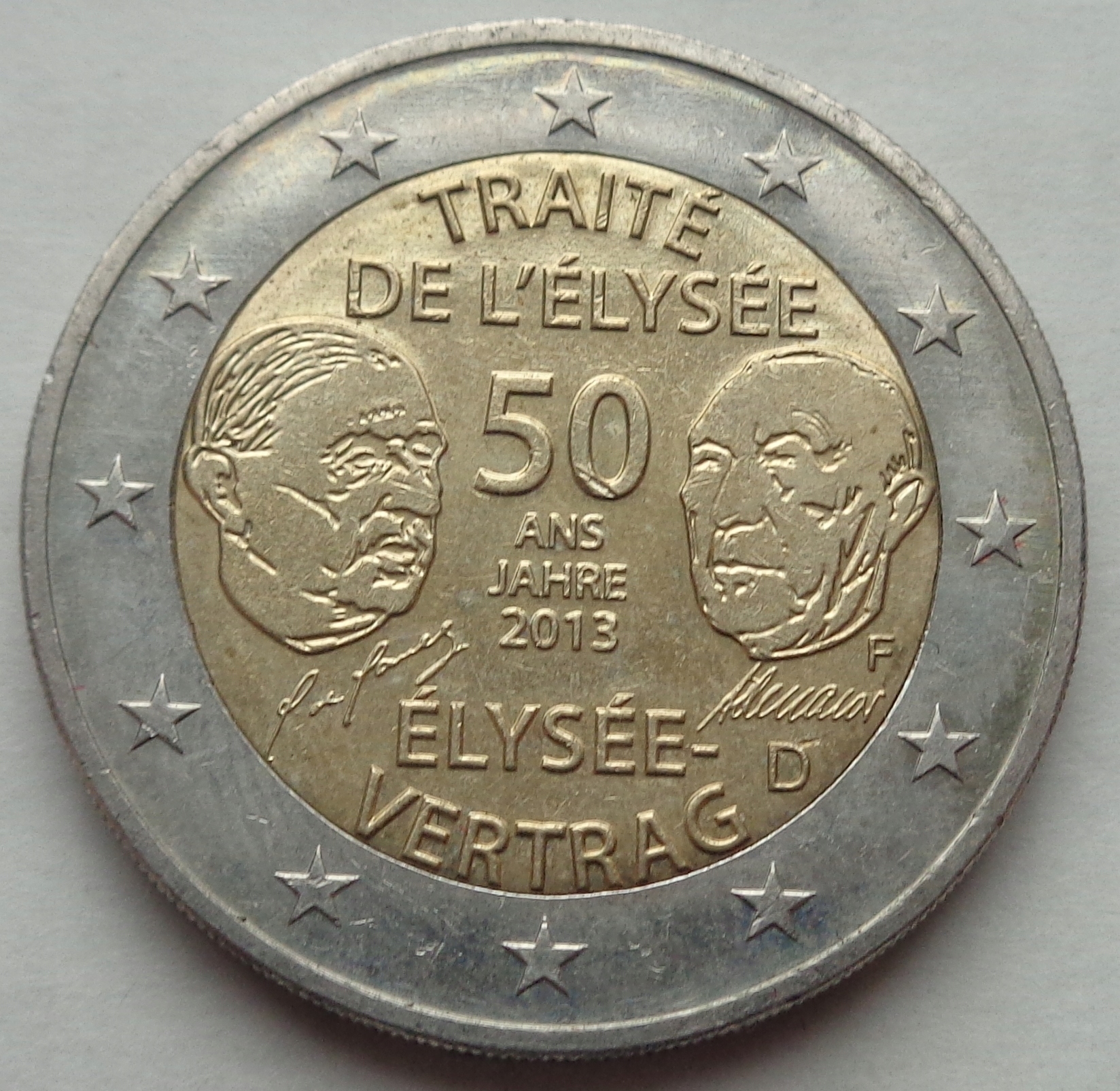Niemcy - 2 euro - 2013 F - Traktat Elizejski