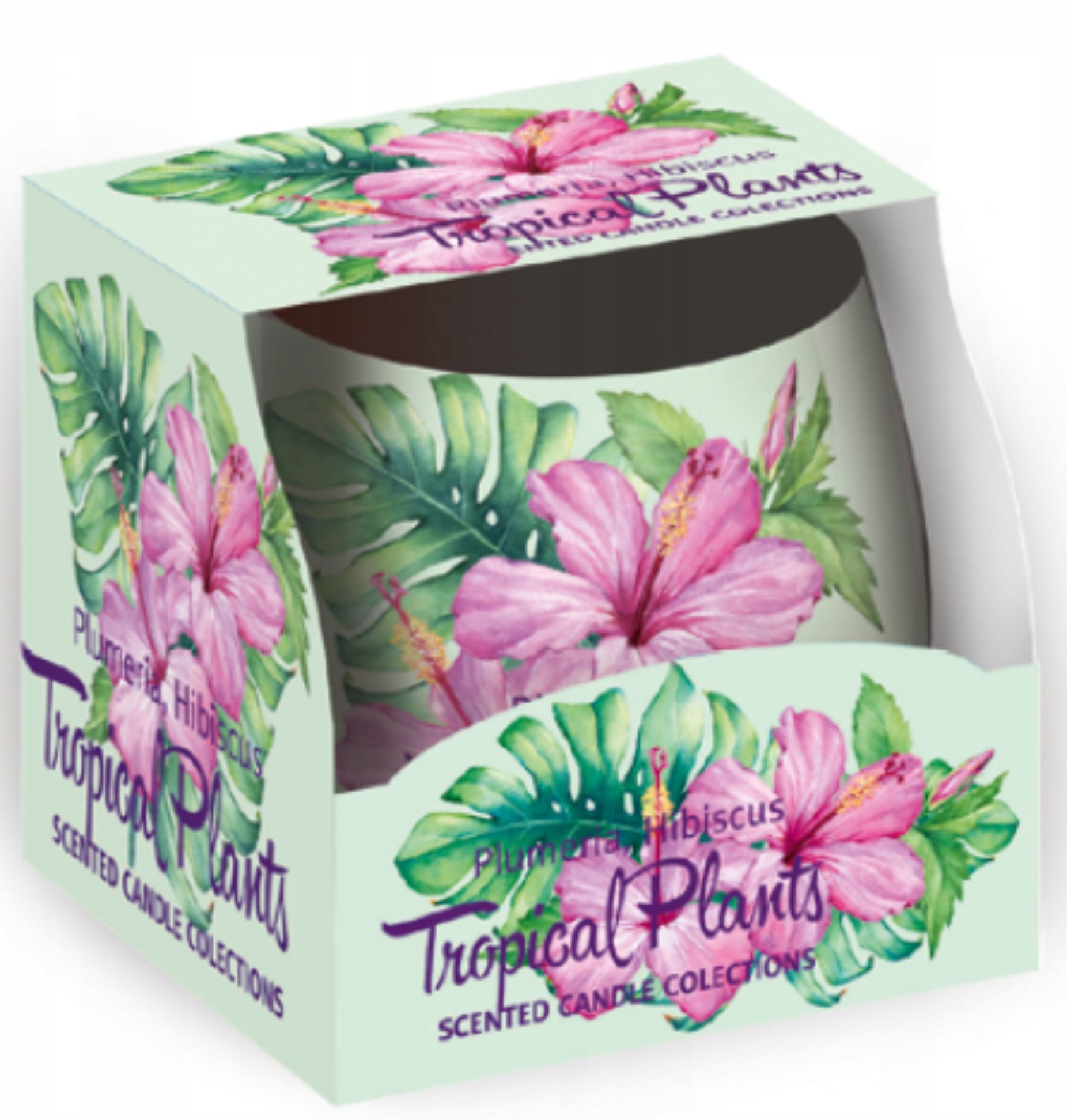 SANTO CANDLES ZAPACH TROPICAL PLANTS HIBISCUS 100G