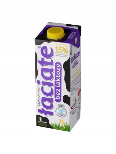 Levně 8 x Łaciate Uht mléko bez laktózy 1,5% 1 l