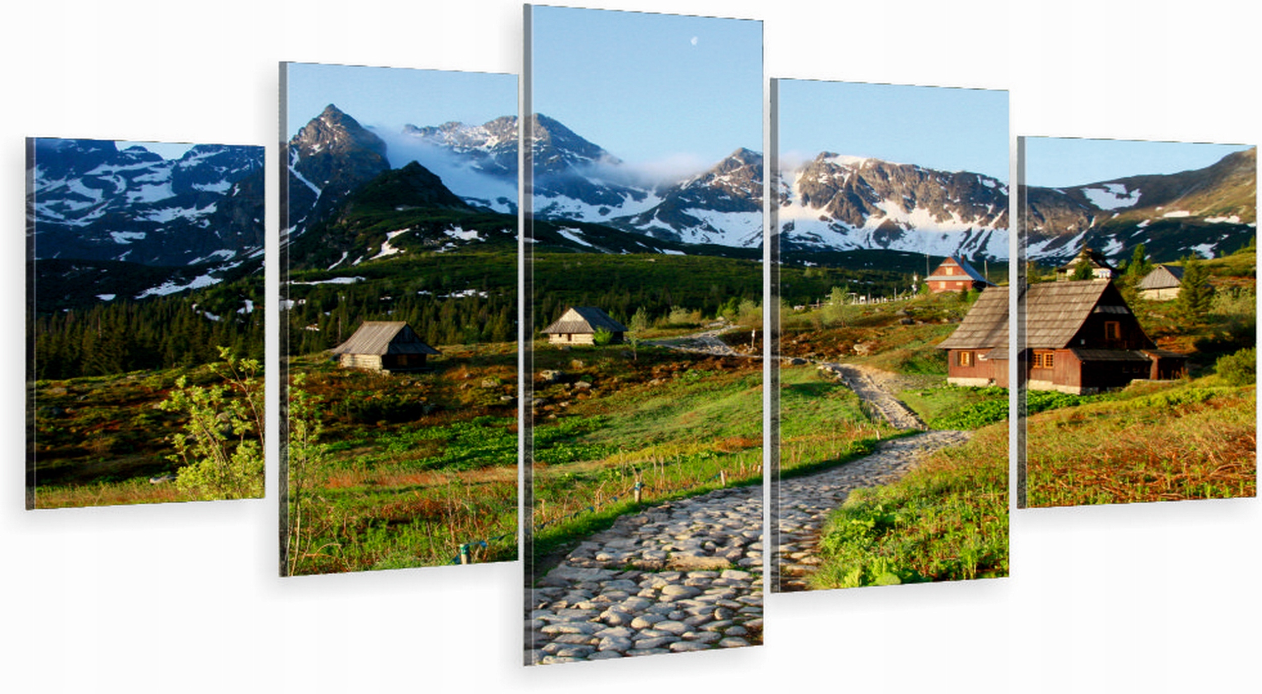 

Tryptyk 5-CZĘŚCI Obraz tatry hala gąsienicowa