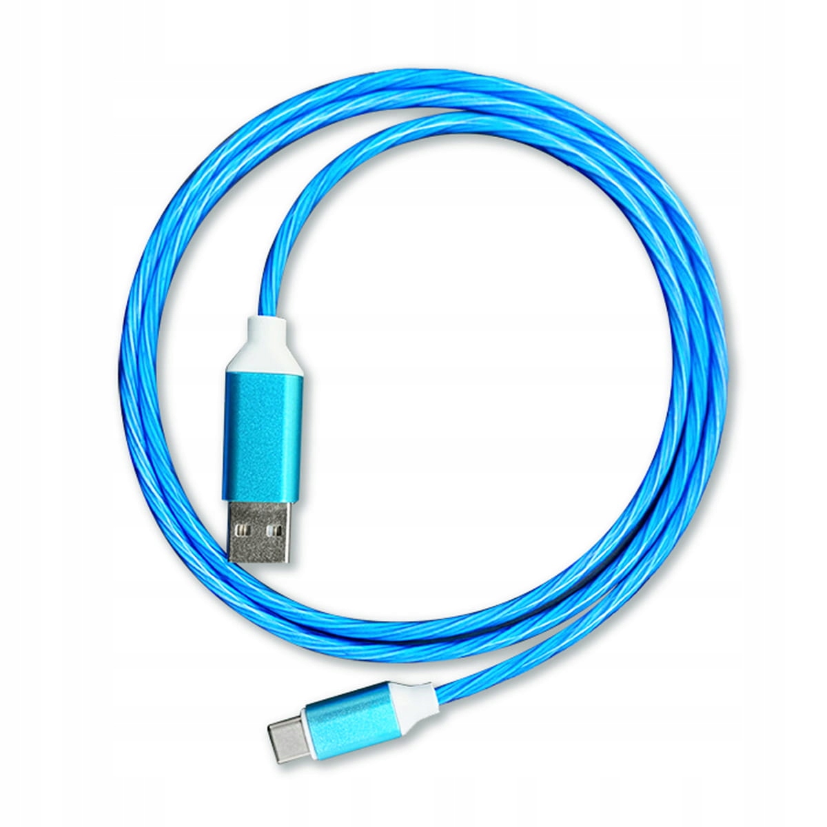 

Kabel Led Usb Typ-C 1m podświetlenie niebieskie