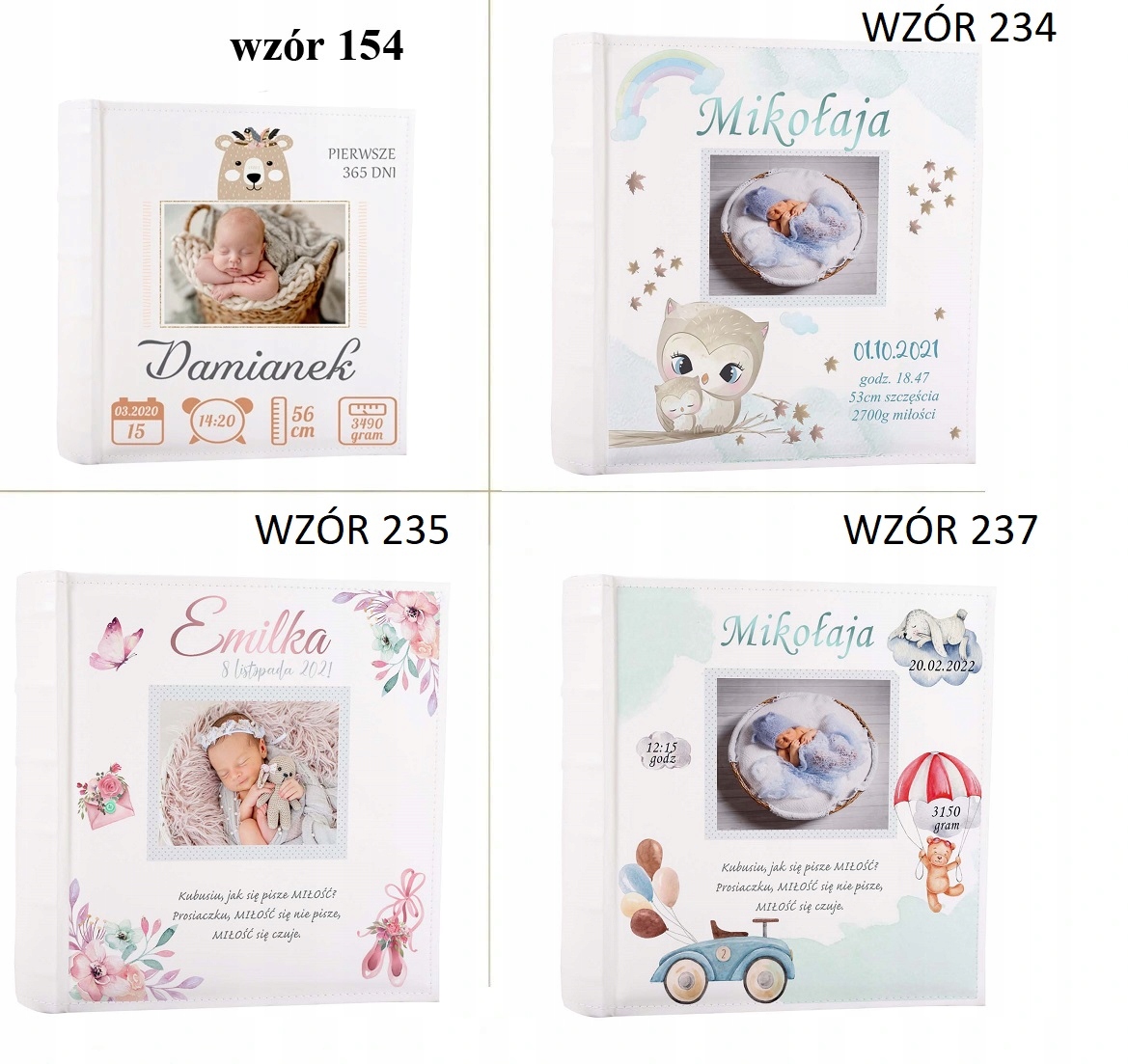 ALBUM NA ZDJĘCIA DZIECKO CHRZEST ROCZEK METRYCZKA Rodzaj albumu album z kieszeniami