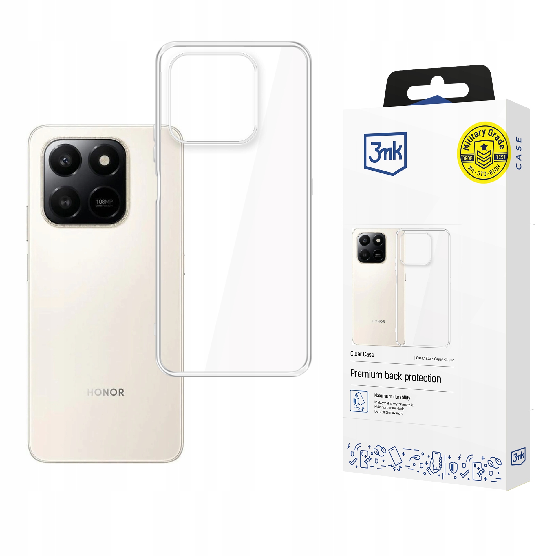 Etui 3mk Clear Case na Honor 400 Smart 4G/ 5G przezroczyste 3mk Protection