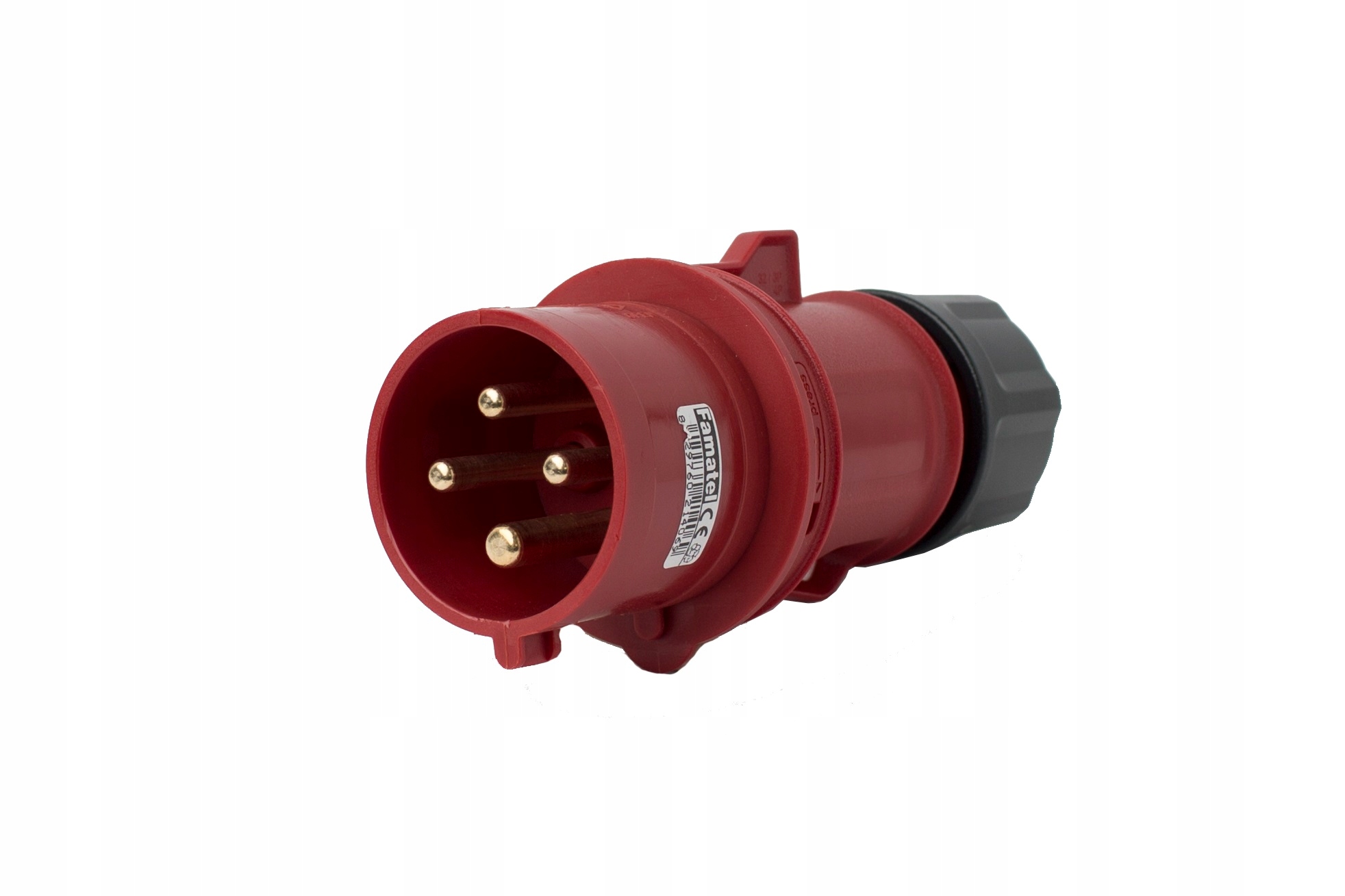 

Wtyczka przenośna 32A 4P 400V czerwona IP44 SpeedP