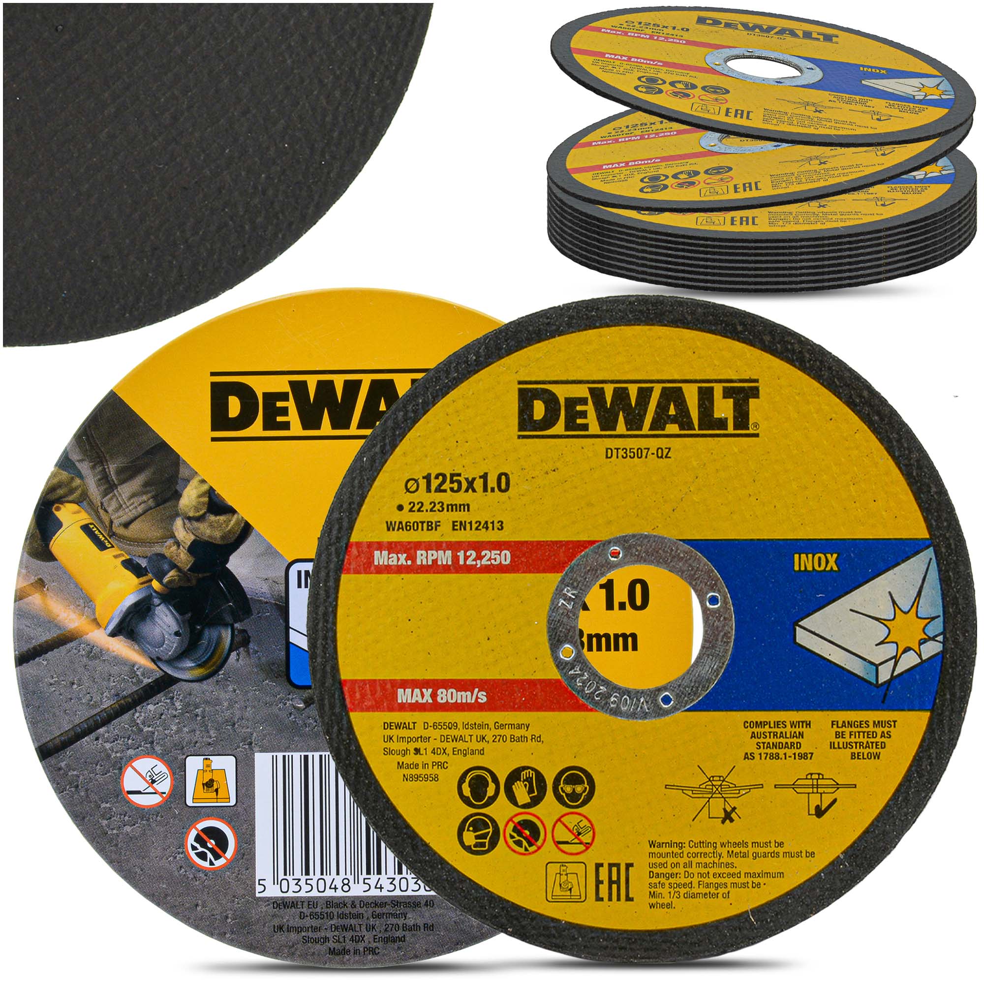 

Tarcza Tarcze Cięcia Metalu 125x1 Stali Inox 10szt