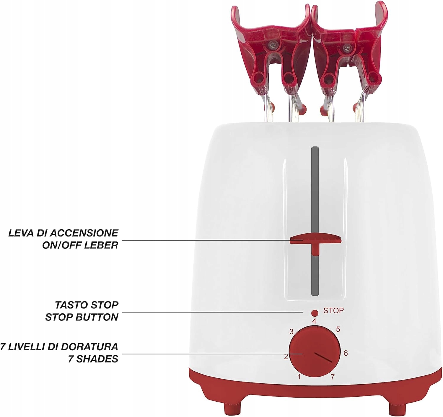 Toster Beper P101TOS100 biały 750 W Moc 750 W