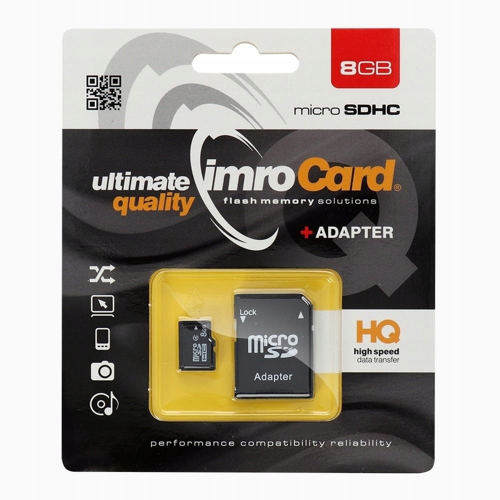 Imro Imro karta pamięci microSD 8GB z adapterem Sd