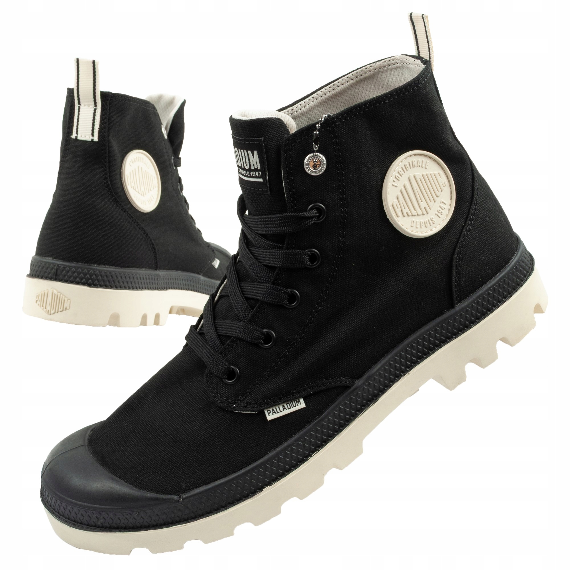 Dámské sportovní boty nad kotník kotníkové boty Palladium Pampa Chrome vel. 38 černé