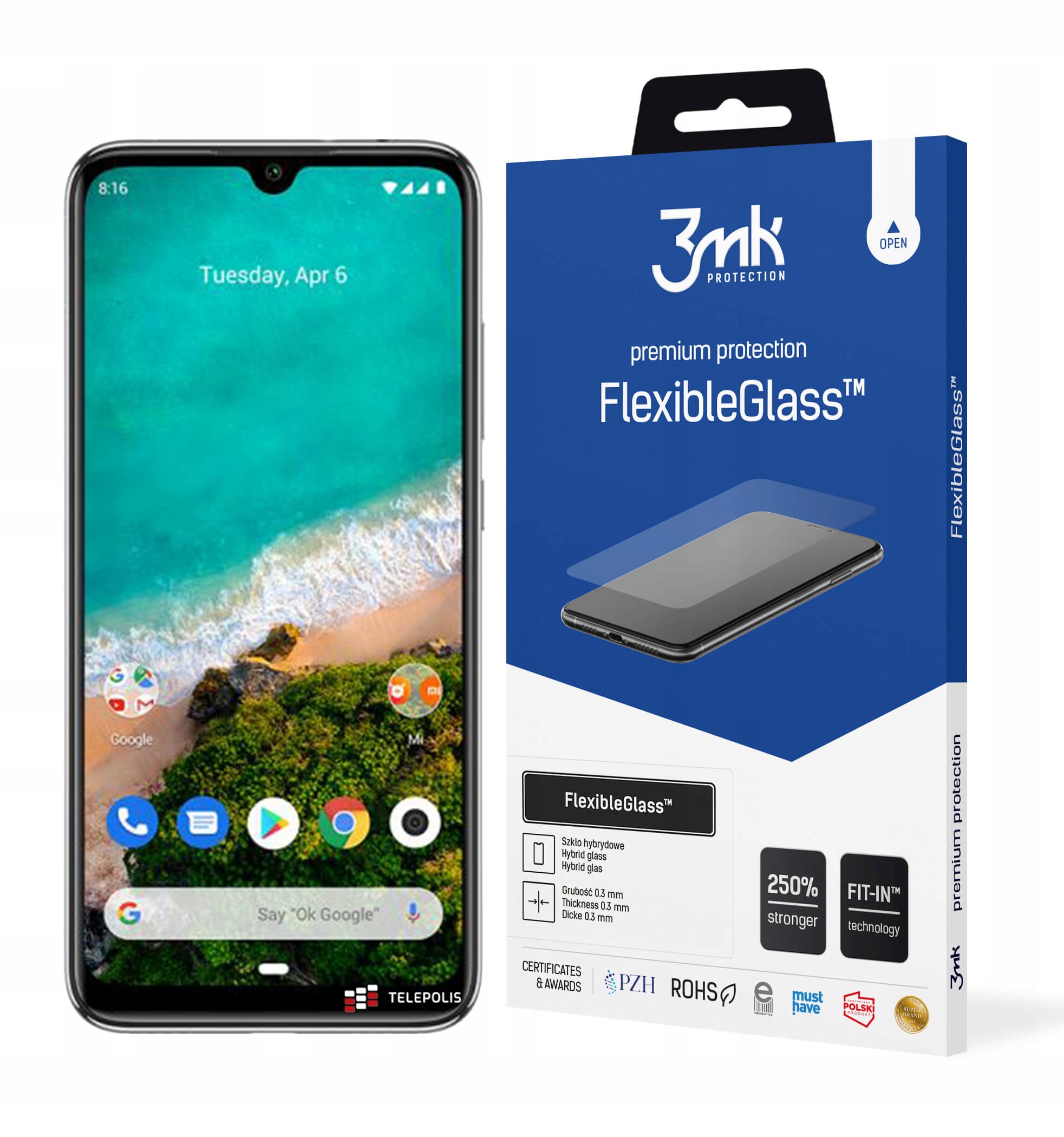 

3MK Szkło FlexibleGlass do Xiaomi Mi A3 CC9e