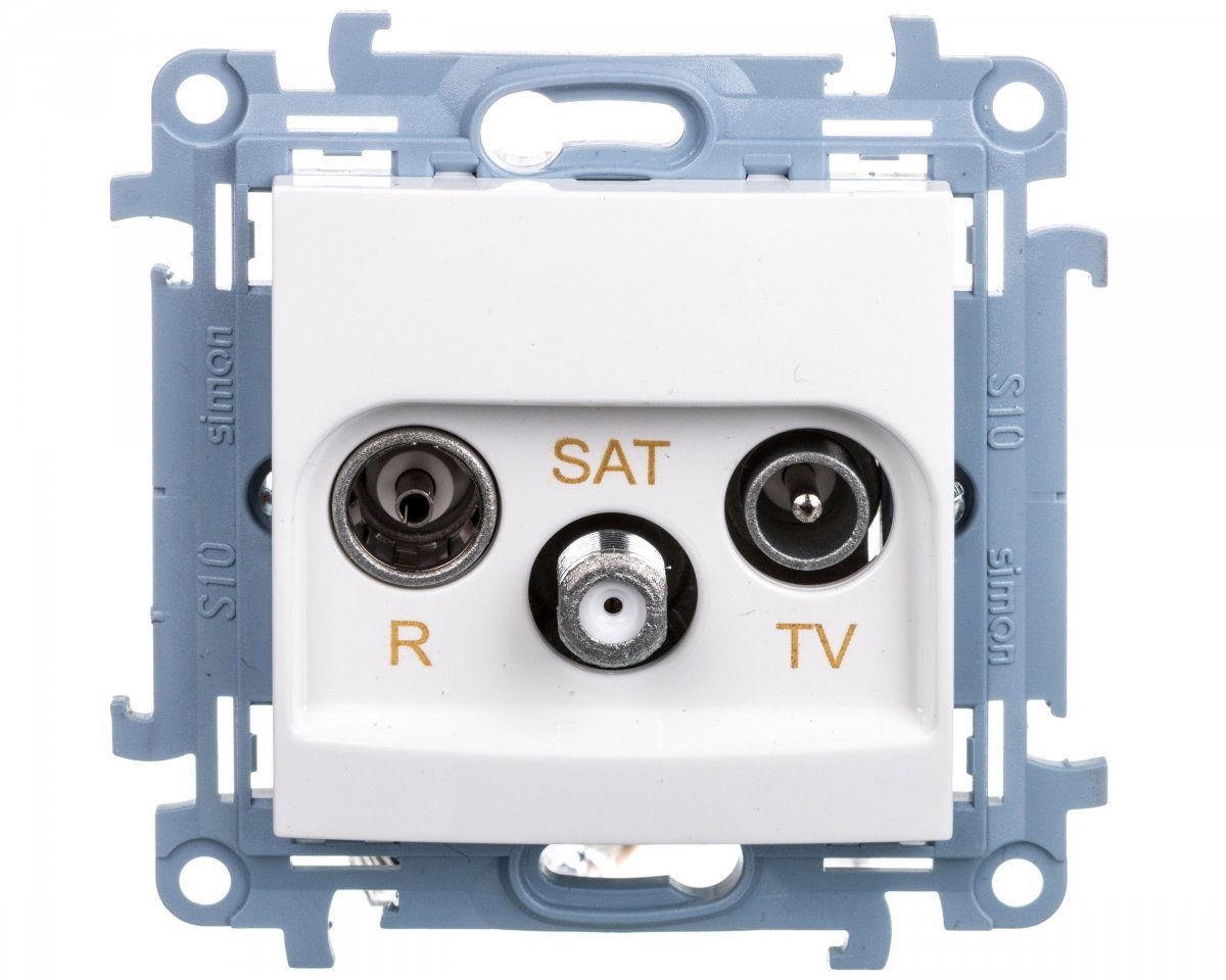 

S.10 Gniazdo R-tv-sat białe CASK.01/11