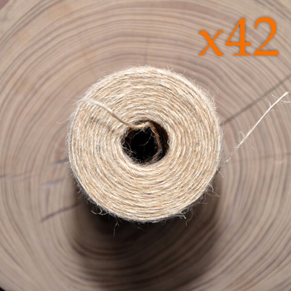 42 x jutová nit (přírodní) 0,8 mm – 300 g