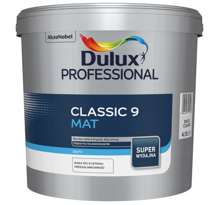 Dulux Professional Classic 9 4,13L farba do ścian, sufitów Kolor!!!
