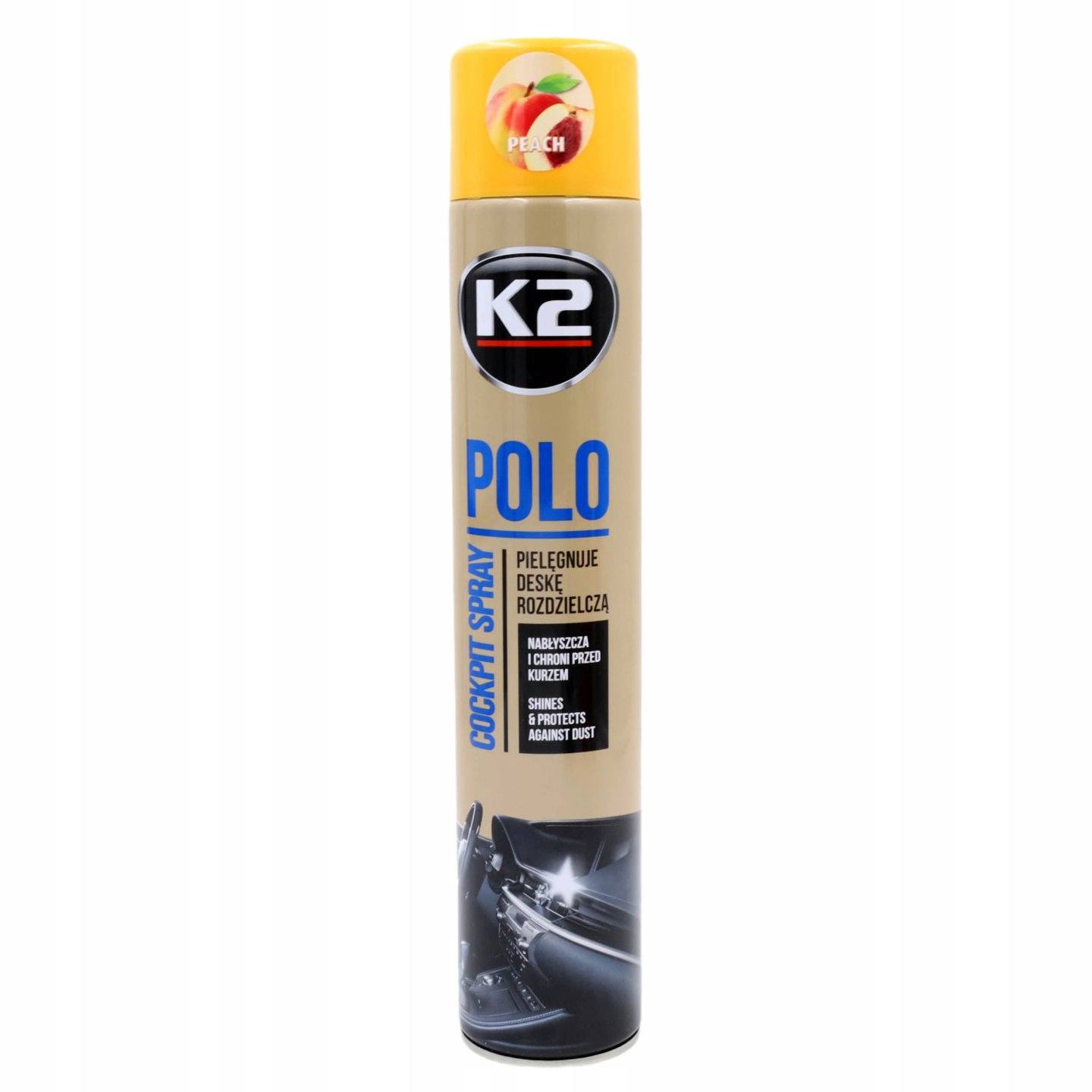 

Spray do Kokpitu K2 Polo Cockpit Brzoskwinia 750ml