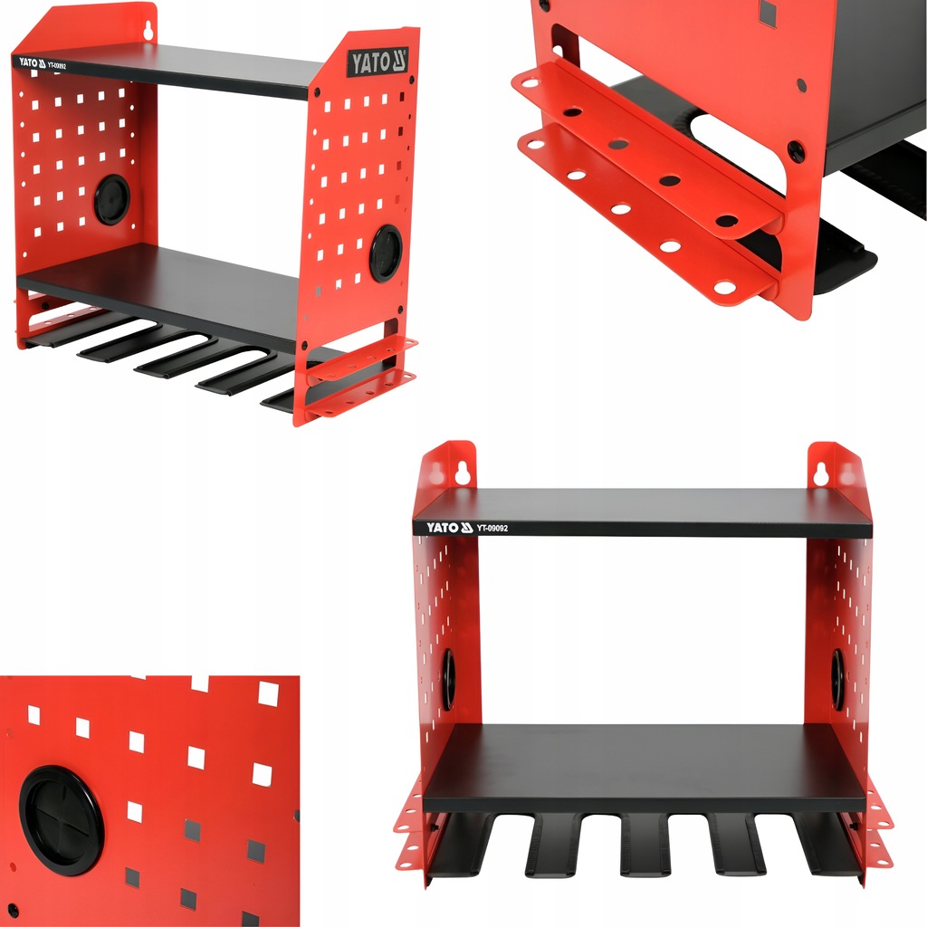 YATO METALOWA PÓŁKA REGAŁ NA ELEKTRONARZĘDZIA SZAFKA NARZĘDZIOWA 4 GNIAZDKA