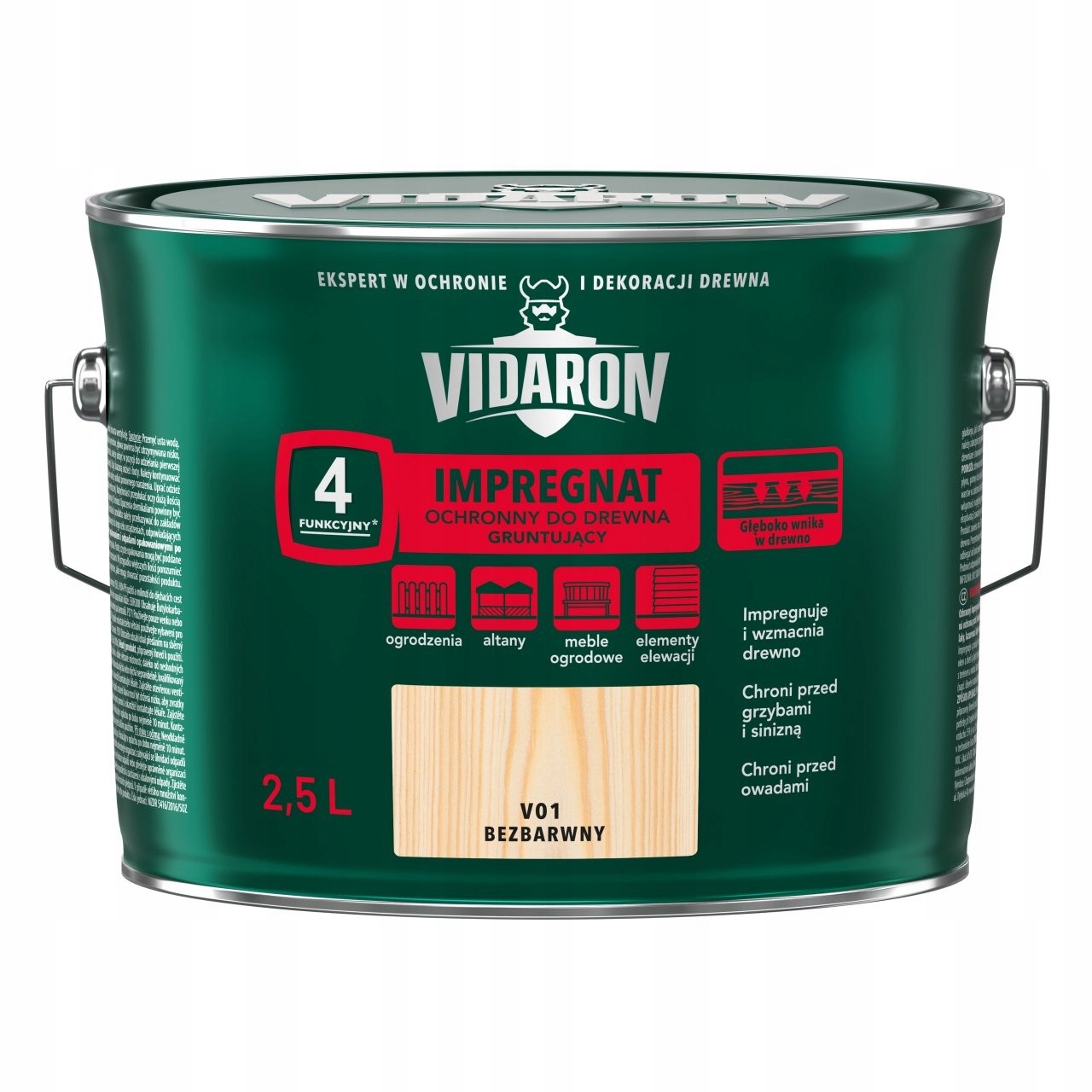 

Vidaron Impregnat Gruntujący Drewno 2,5L Bezbarwny