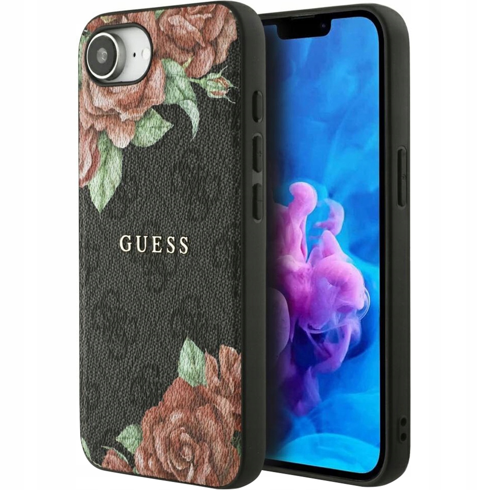 Pouzdro Guess pro iPhone 16e, MagSafe, stylové, ochranné, pevné, květinové