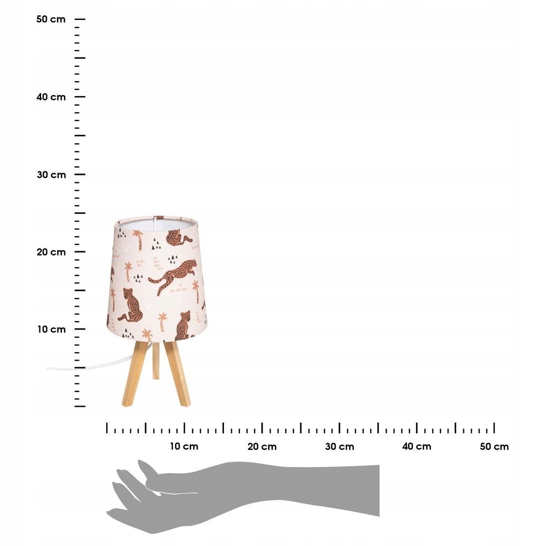 Lampka nocna do pokoju dziecięcego drewno ozdobna Zasilanie sieciowe