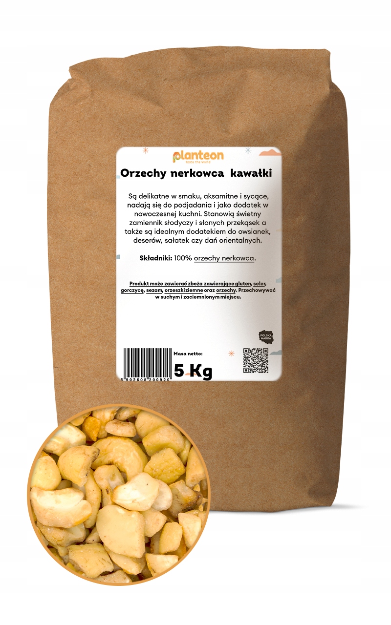 Levně Kešu ořechy – kousky 5 kg