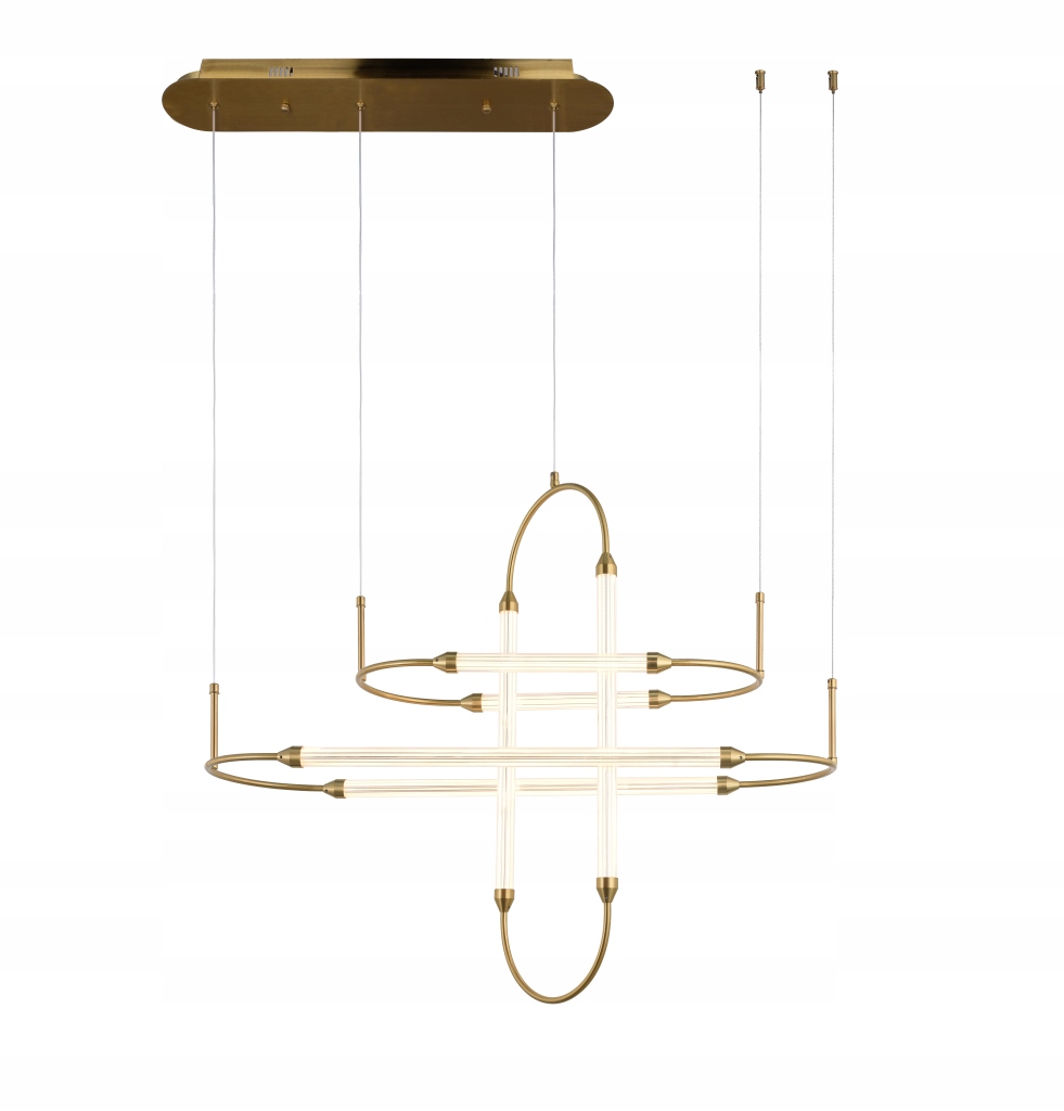 Závesná Led Lampa 80 CM Steam Brass