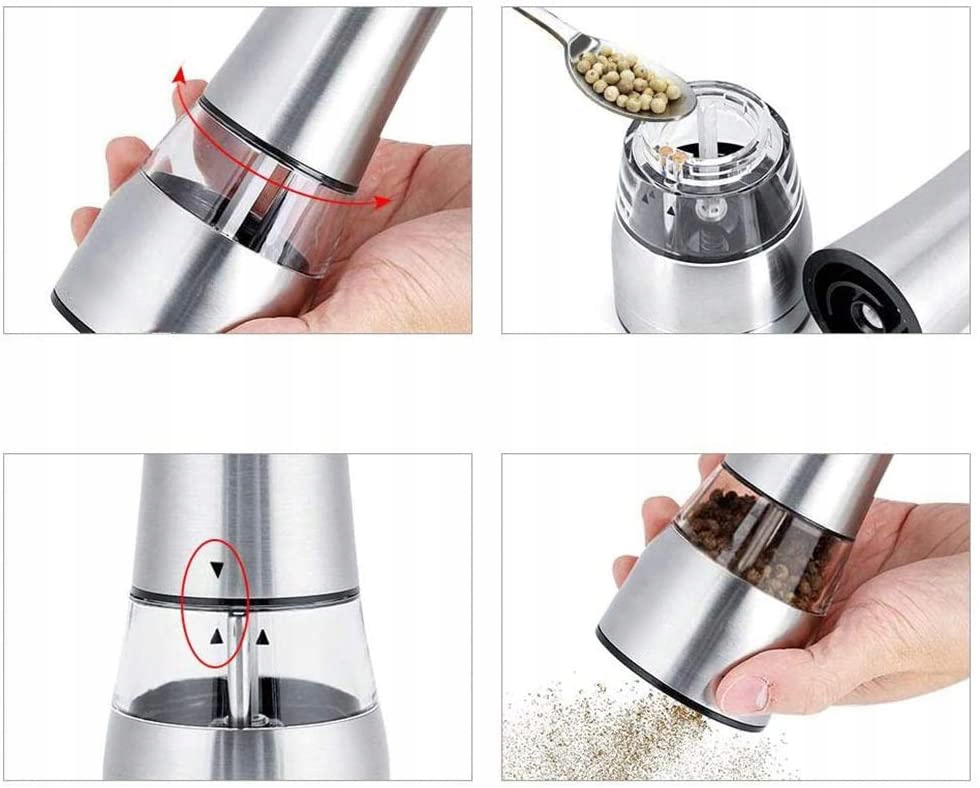 MŁYNEK DO PIEPRZU LUB SOLI ELEKTRYCZNY MŁYNEK Model 93580