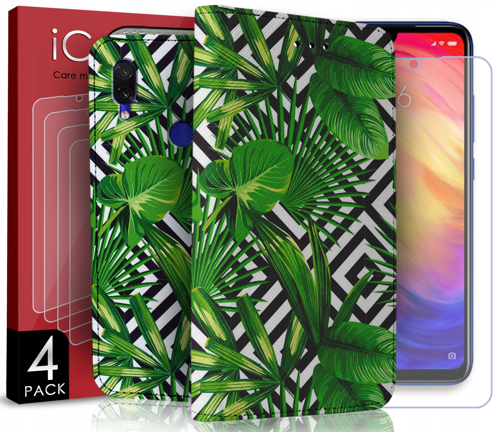 

Etui Do Xiaomi Redmi Note 7 Szkło x4
