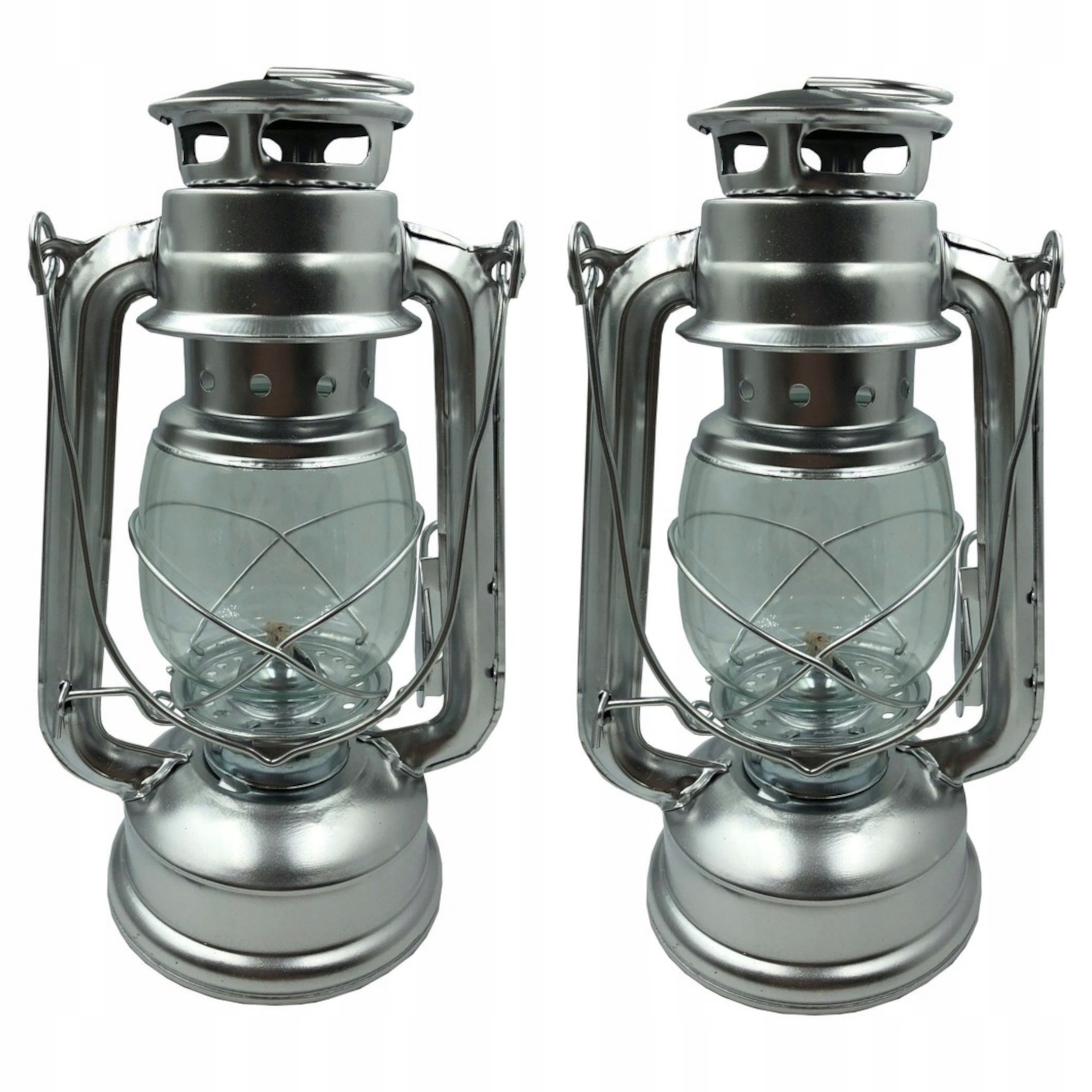 

2x Lampa Naftowa Olejowa 24cm latarnia Komplet