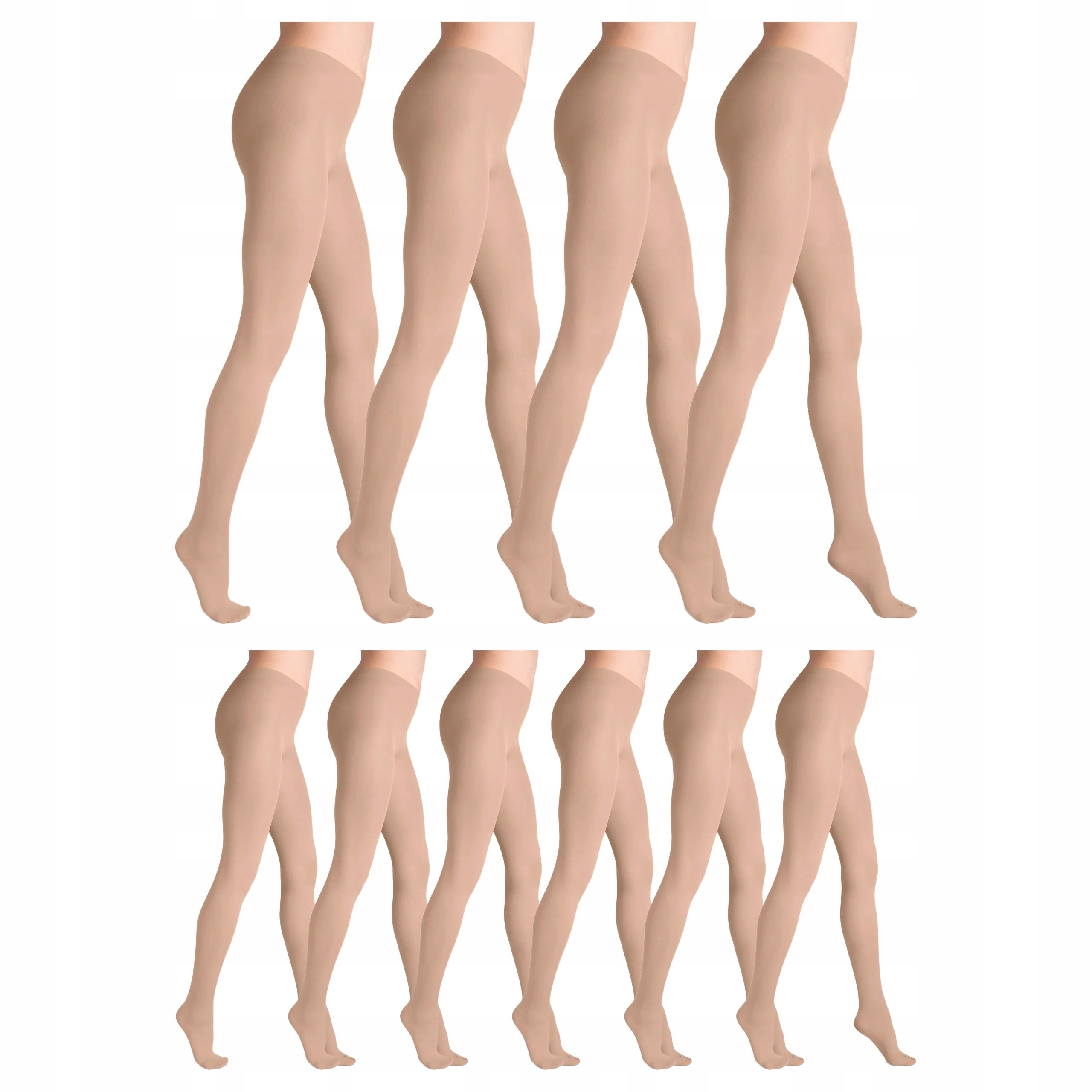 10 x Punčocháče 40 den matné bez kalhotek Tonic Marilyn 2-S Beige
