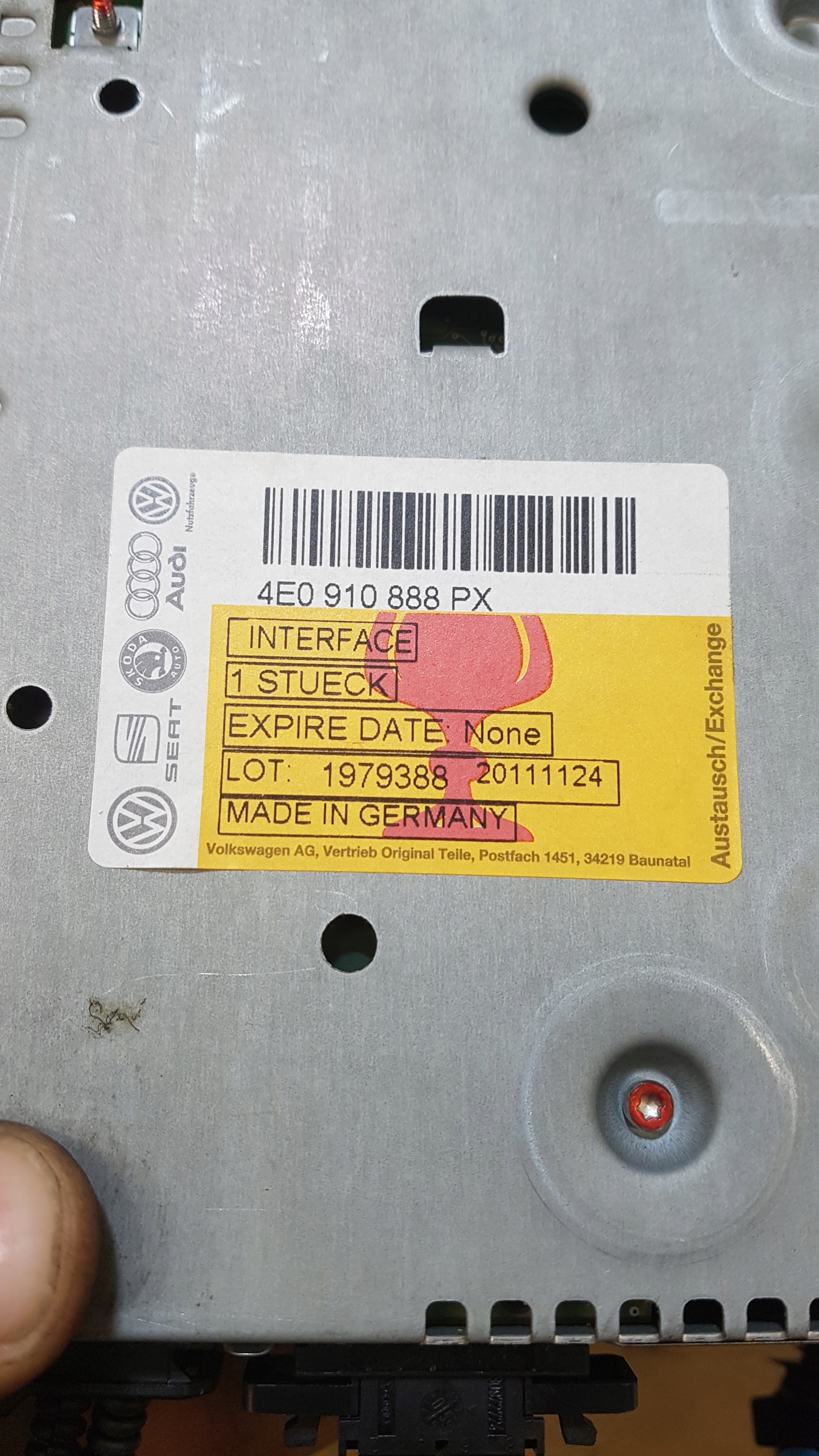 player NAVIGACJI GPS AUDI A6-C6 4E0910888PX