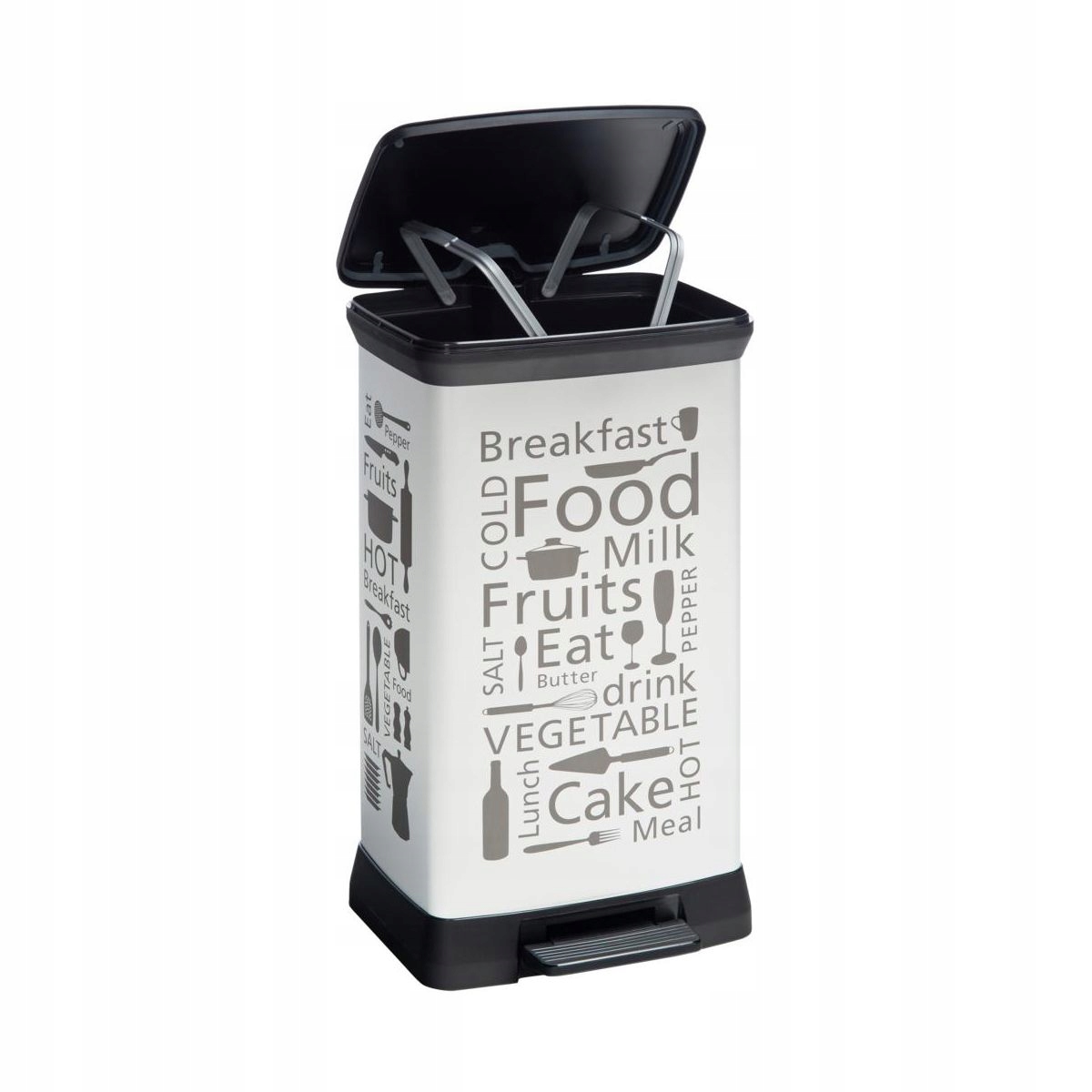 

Curver Kosz na śmieci metalizowany z pedałem 50l